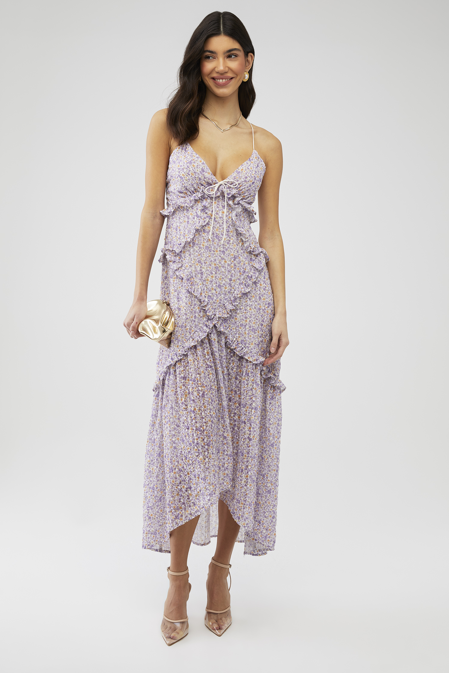 For Love & Lemons | Meadow Maxi Dress in Lavendar| FashionPass