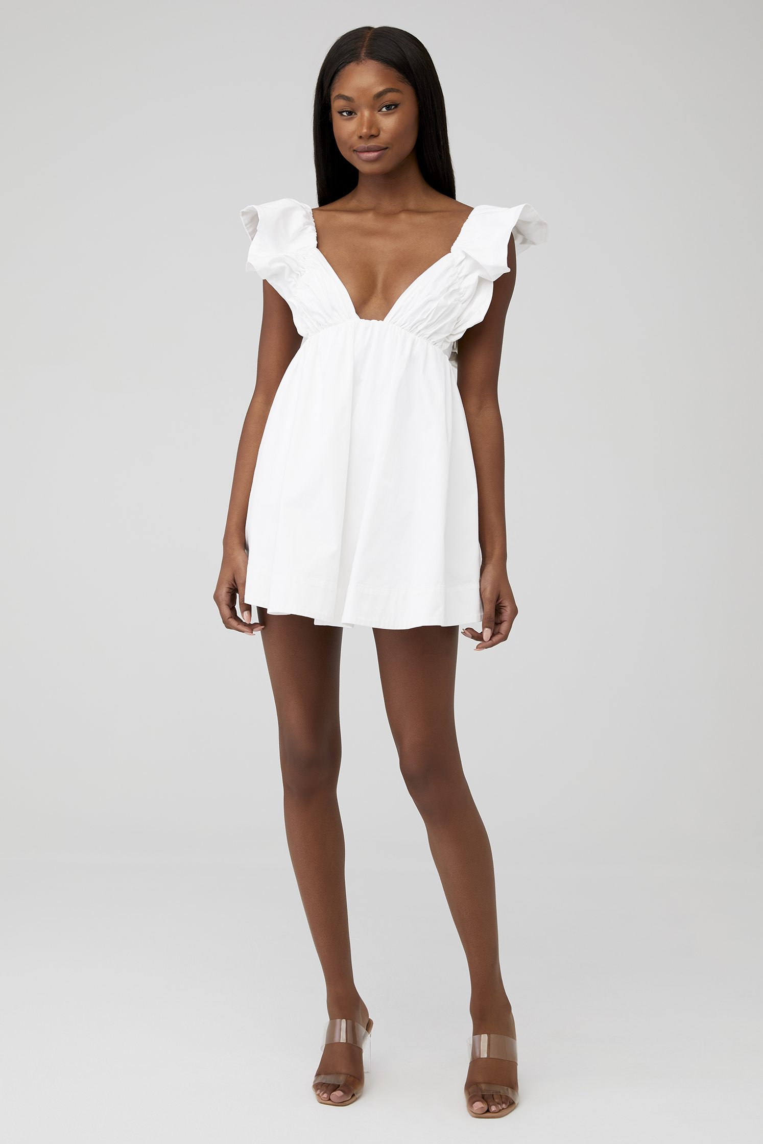 For Love & Lemons | Clementine Mini Dress in Orange| FashionPass