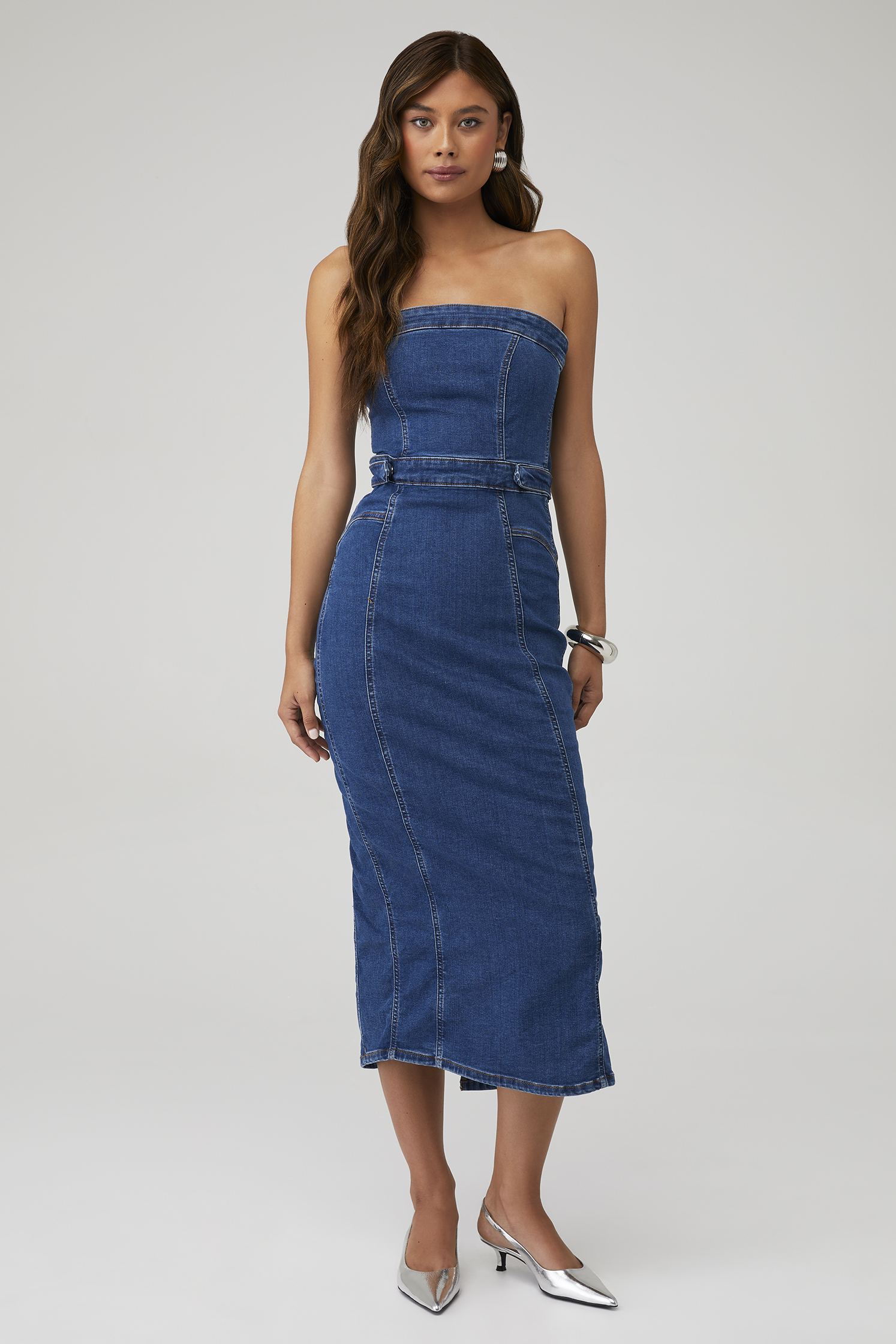 good american denim tube dress Good American